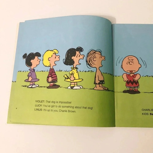 Vintage 1987 Golden Story Book Snoopy Hes  Your Dog Charlie Brown Book - Picture 10 of 16
